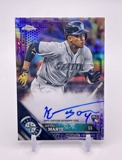 2016 Topps Chrome Rookie Auto Purple Refractor /250 Ketel Marte #RA-KM Auto RC