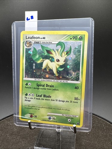 Leafeon Holo - 24/100 - D&P Majestic Dawn - Juego de cartas coleccionables Pokémon - Imagen 24 de 24