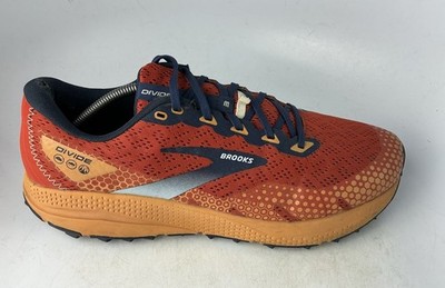 Brooks Divide 3 Versatile Trail/ Road Running Shoes Orange/ Navy Sz 12 Medium D