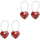 4 Pcs Password Concentric Lock Case Luggage Password Lock Customs Combination