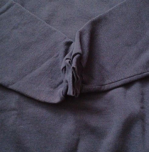 Vtg Russell Athletic Sweatshirt L Blue Blank Pullover Crewneck Long Sleeve Y2K - Picture 10 of 15