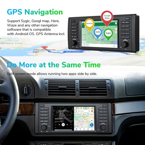 Für BMW E39 525 Android 13 6+64G 7" QLED Bildschirm Autoradio NAVI Apple Carplay - Bild 18 von 24