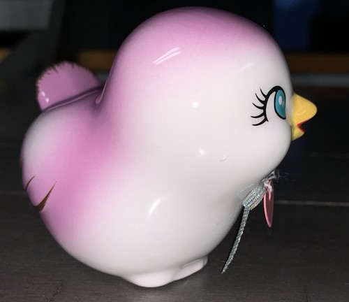 3” SWEET LILAC/PINK CERAMIC TARGET SPRITZ VALENTINE LOVE BIRD - Picture 8 of 19