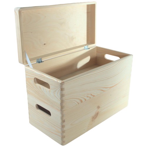 Caja de almacenamiento de madera larga de 2 niveles juego delgado cajas apilables con tapa 40x20x27,5 cm - Imagen 7 de 12