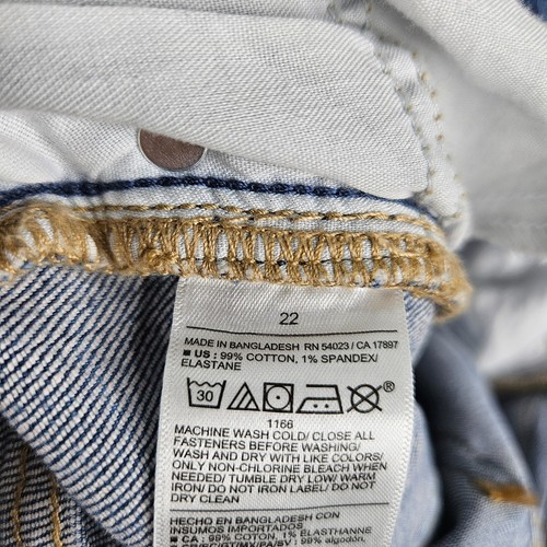 Pantalones de mezclilla al tobillo Old Navy para mujer 22 OG rectos tiro alto secreto bolsillo liso recortado - Imagen 16 de 18