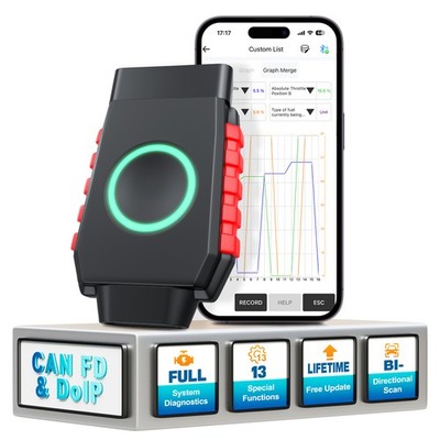 Vident iSmartDiag510 OBD2 Diagnostic Tool Bluetooth Scanner All System 13+ Reset