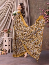 Printed Bollywood Georgette Saree Multicolor 