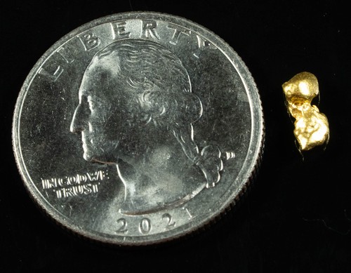 #871 Natürliches Goldnugget Australisch 0,57 Gramm Original - Bild 2 von 4