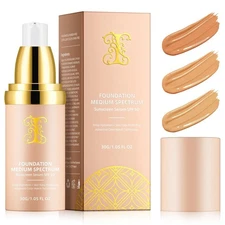 Foundation 4 in 1 - Medium Spectrum with SPF 50+, Concealer, Sun Protection, Hyd