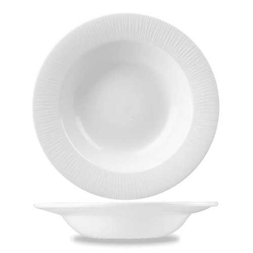 Plato De Pasta Tazón De Bambú Blanco En Cerámica Ø 24,9 Cm - Churchill - Imagen 3 de 3