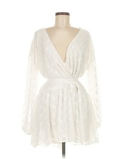 Minkpink Women White Cocktail Dress M