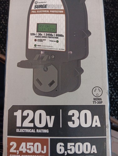 Southwire Surge Guard 34930 30A RV Portable Surge Protector w/LCD Display R3 - Picture 2 of 3