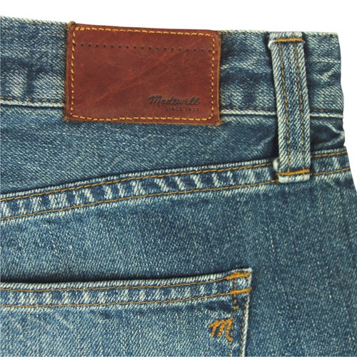 Jeans donna Madewell Boyjean etichetta 27 effettivi W30 x L28 blu lavaggio medio invecchiato - Foto 6 di 15