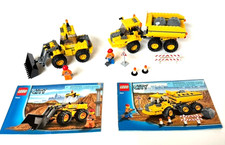 Lego City 7630 7631 Front End Loader Dump Truck Complete Construction Manual Set