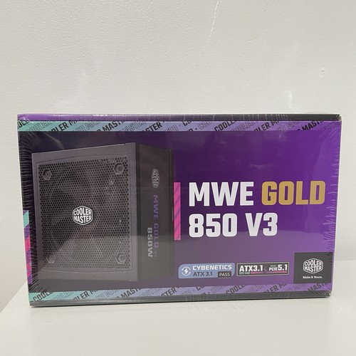 Cooler Master MWE Gold 850 V3 ATX 3.0 Full Modular PSU, 850W, 80+ Gold Efficienc