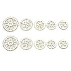 100 Stück Kreative Holzscheibe Mini Holzstücke Kreative geschnitzte Aushöhlung