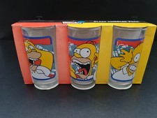 The Simpsons Homer Tumbler 2004 Vintage Glasses -New Never Used