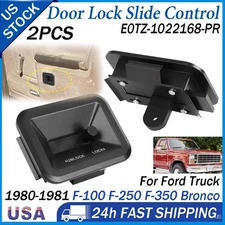 2PCS Door Lock Slide Controls Left & Right For 1980-1981 Ford Truck, Ford Bronco