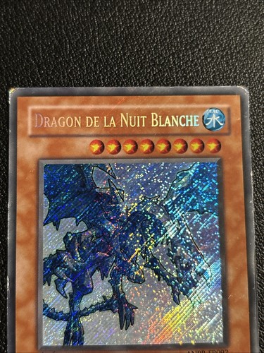 1x Yugioh White Night Dragon ANPR-EN092 French FR092 1st Edition Secret Rare DMG - Picture 2 of 8