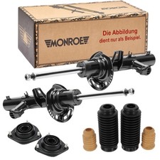 MONROE 2x Stoßdämpfer +Domlager +Staubschutzsatz vorne für Peugeot 306 N1 N2 N0