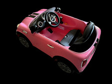 Girls Pink Mini Cooper 6V Electric Ride On Car Outdoor