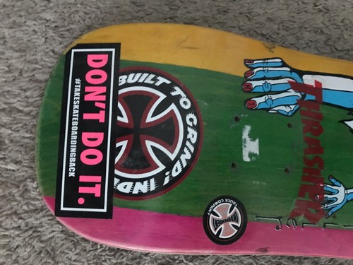 RARO Schmitt Stix Chris Miller Mini Tri-Color Tabla de Monopatín LIMITADO Hosoi 30-9 - Imagen 4 de 9