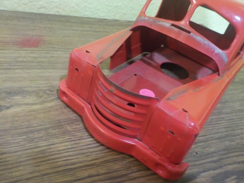 vintage structo semi truck red cab and chassis nice for parts - Bild 9 von 20