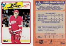1988-89 Topps Hockey Card #48 Jeff Sharples
