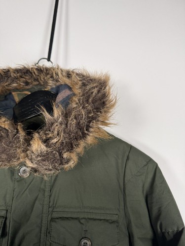 BARBOUR MORTON DOWN PARKA Jacket - Medium - Green - Great Condition - Boy’s - Picture 3 of 8