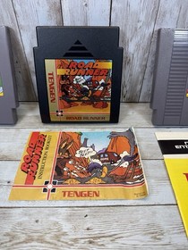 Lote de juegos NES Yoshi Dr Mario Road Runner Tengen + manuales Nintendo probados