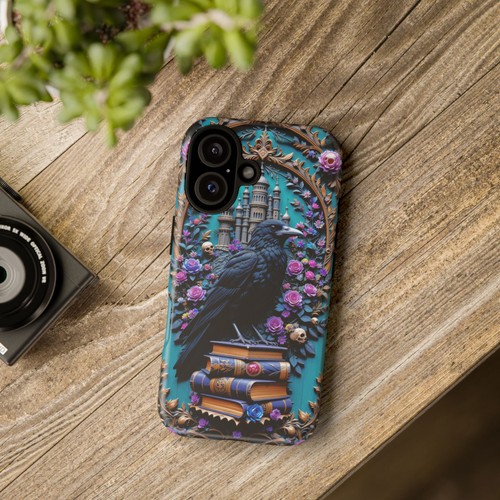 Gothic Raven Tough Case iphone 11-16 Samsung S20-S25 Edgar Allan Poe Book Cover - Picture 23 of 223