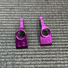 Jet Purple Aluminum Rear Hub Carriers Uprights For HPI RS4 Pro2 Pro Nitro Super
