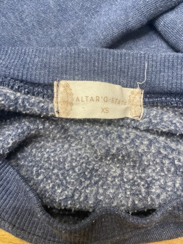 Altar'd State Outerbanks Oversized Crewneck Blue Sweatshirt Women's Sz XS - Picture 5 of 5