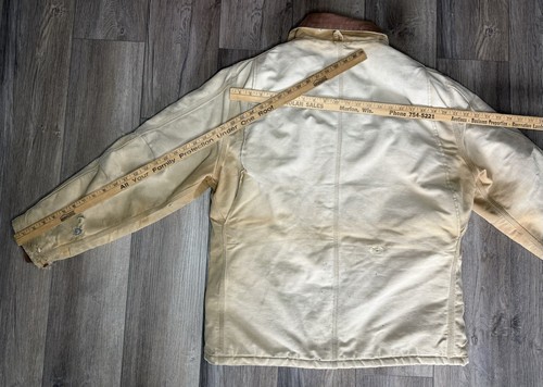 Vintage CARHARTT Arctic CQ186 USA Made Mens Chore Coat Quilt Lined Size Distress - Picture 15 of 15