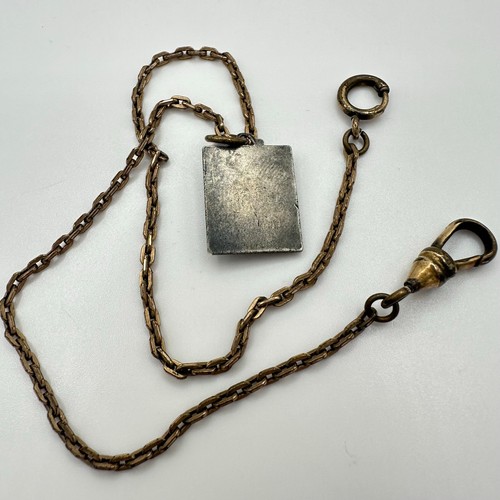 HFB Antiguo Victoriano Oro Relleno Reloj Soporte Chaleco Cadena 10.75” Dije Esterlina - Imagen 6 de 8