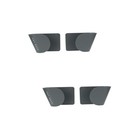 6 Pairs Wall Mounted Adhesive Lid Storage Rack Holder Kitchen Supplies
