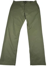 Huckberry Proof Chino Pants Mens 36 Olive Green Straight Fit Performance