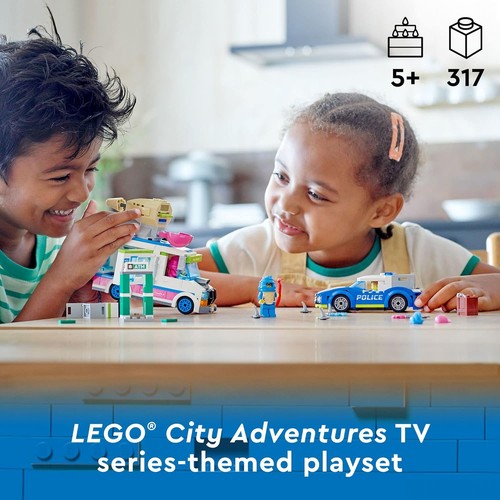 LEGO City Chase the ice cream truck! 60314 Toy Block Present Police Police Vehic - Picture 2 of 7