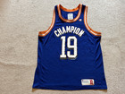 Champion Ultra Marine 1919 Blue Orange #19 Basketball Manny Jersey Adult XL Rare — photo 1