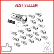 DaierTek 20Pcs 5MM LED Holder LED Mount LED Lamp Bezel Round Copper Chrome Plate