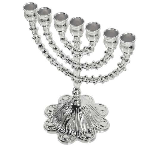 Alloy Candlestick Table Decoration Ornament Light Holders Vintage with Handle