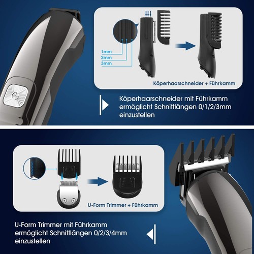 Profi Friseur HAARSCHNEIDER HAARSCHNEIDEMASCHINE HAAR BART TRIMMER KIT SET Body - Bild 8 von 20