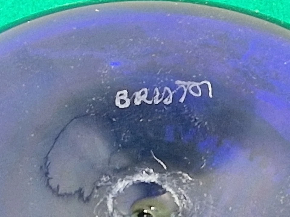 Autobiography of Ian Holloway Football Cobalt Bristol Blue Glass Paperweight - Image 3 of 4