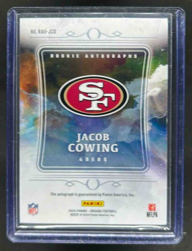 2024 Panini Origins Jacob Cowing Autograph Rookie Auto #RAU-JCO 49ers - Picture 2 of 2