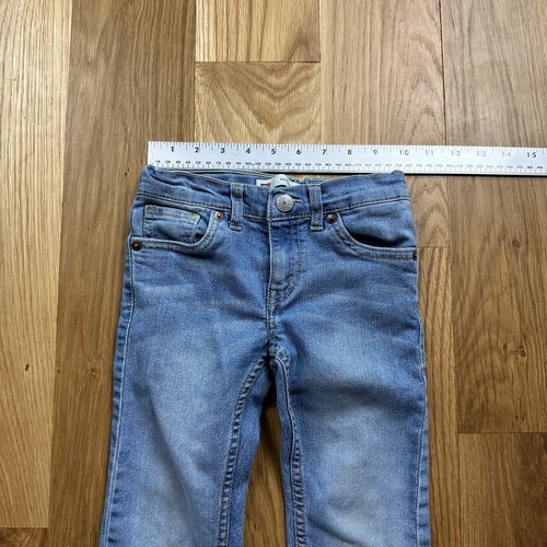 Pantalones de mezclilla rectos ajustados regulares Levis 511 talla 5 lavado claro - Imagen 4 de 5