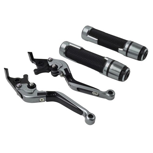 Lenkergriffe Sets Titan Kupplungshebel Bremsehebel für Kawasaki ZX636R / ZX6RR - Picture 2 of 10