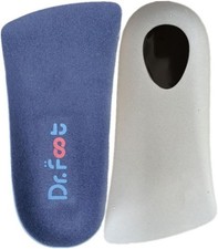 Dr. Foot's 3/4 Length Arch Support Insoles - Comfort for Flat Feet  Pain Relief