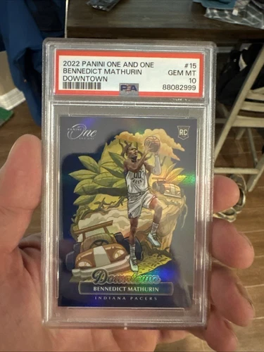 2022 Panini One and One 15 Bennedict Mathurin Downtown Gem Mint 10 PSA