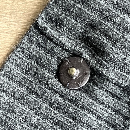 Balla Women’s 100% Cashmere Cardigan Grey One Button Front Snap Closure Size 38 - Picture 14 of 17