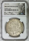1921-D Morgan Silver Dollar, NGC Brilliant Uncirculated